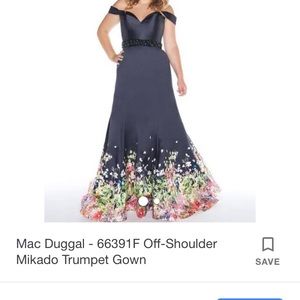 Mac Duggal floral dress